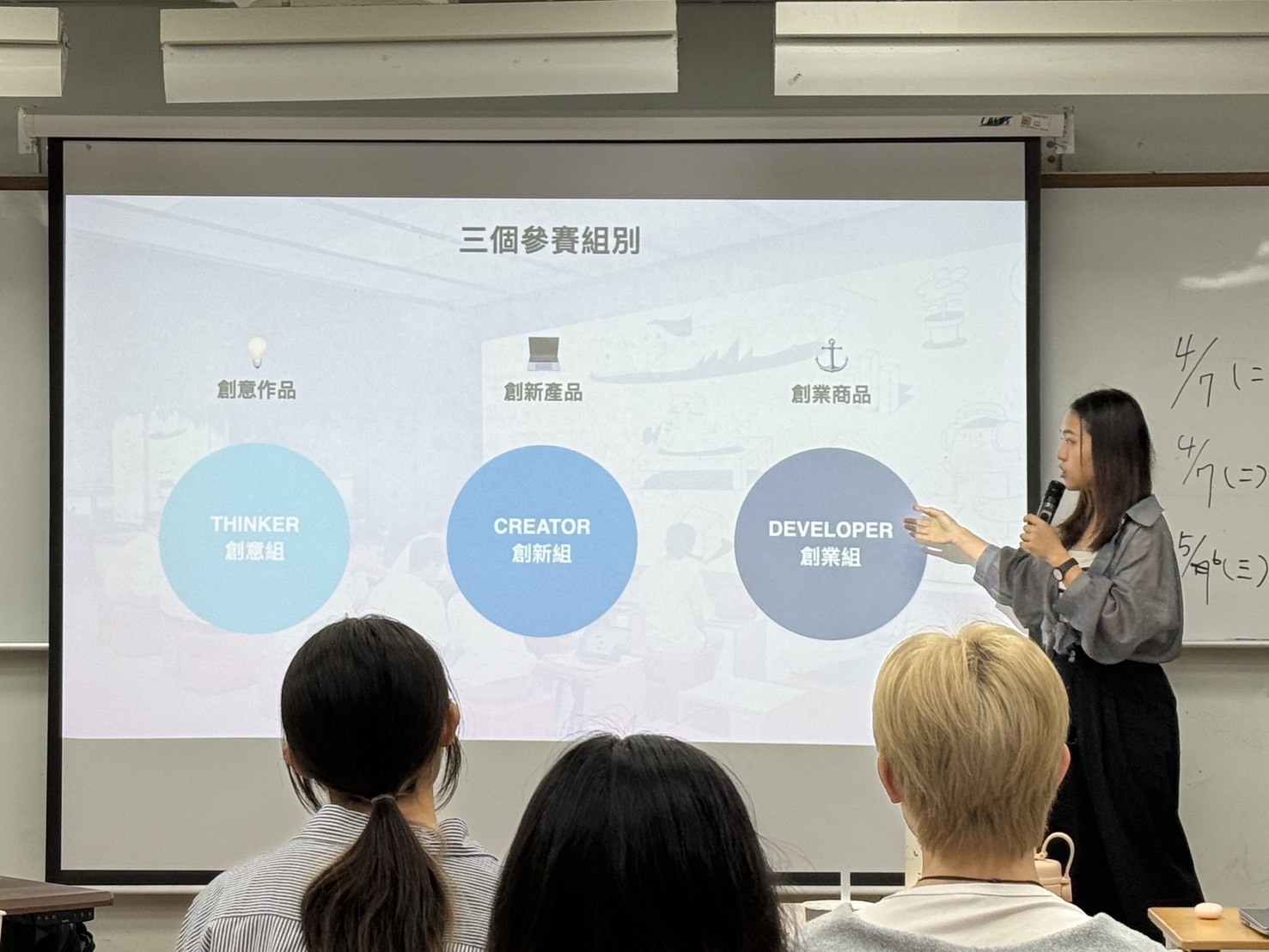 講師在講解組別規範