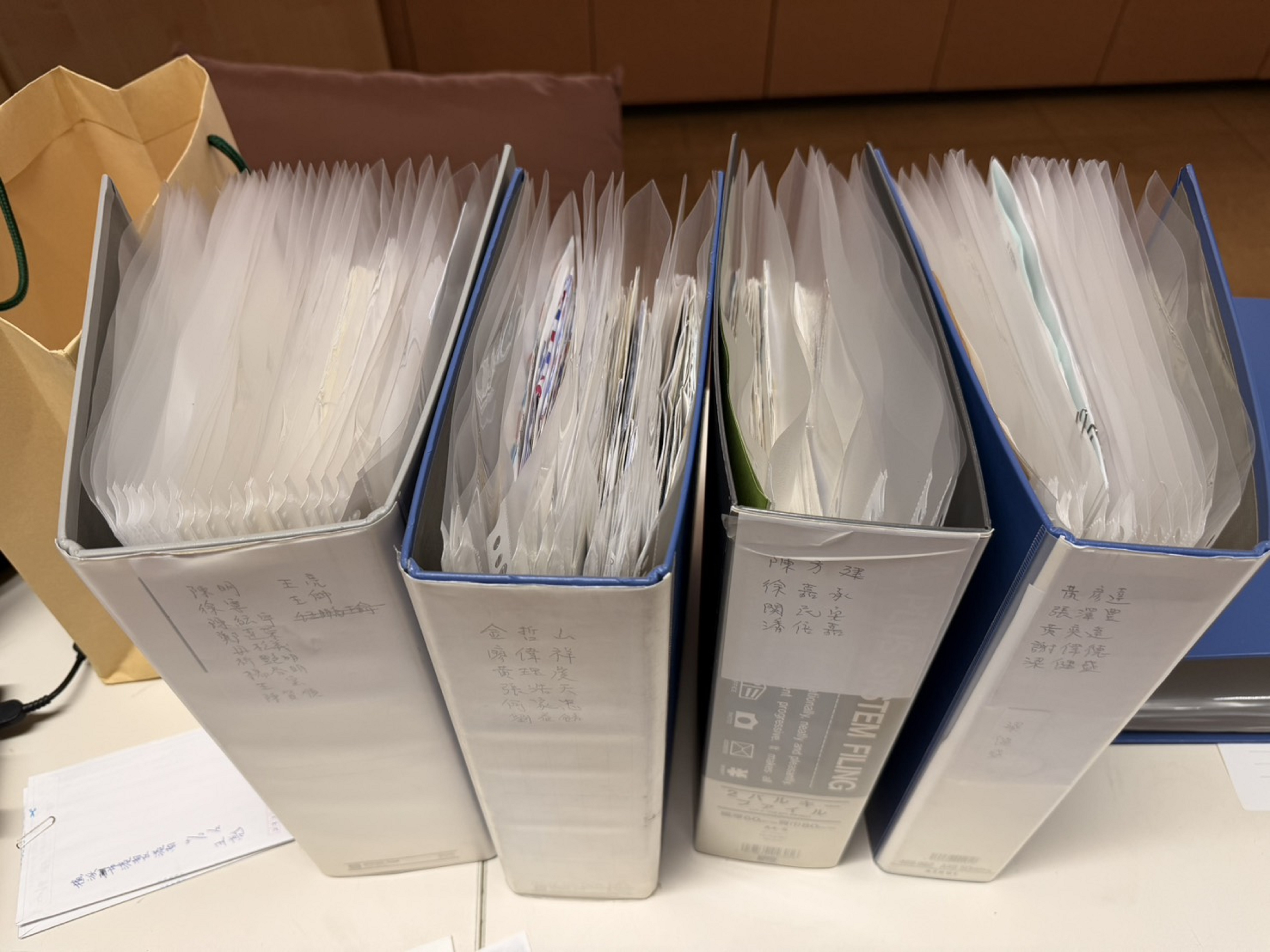 日本分會保存歷年受刑人往返信件