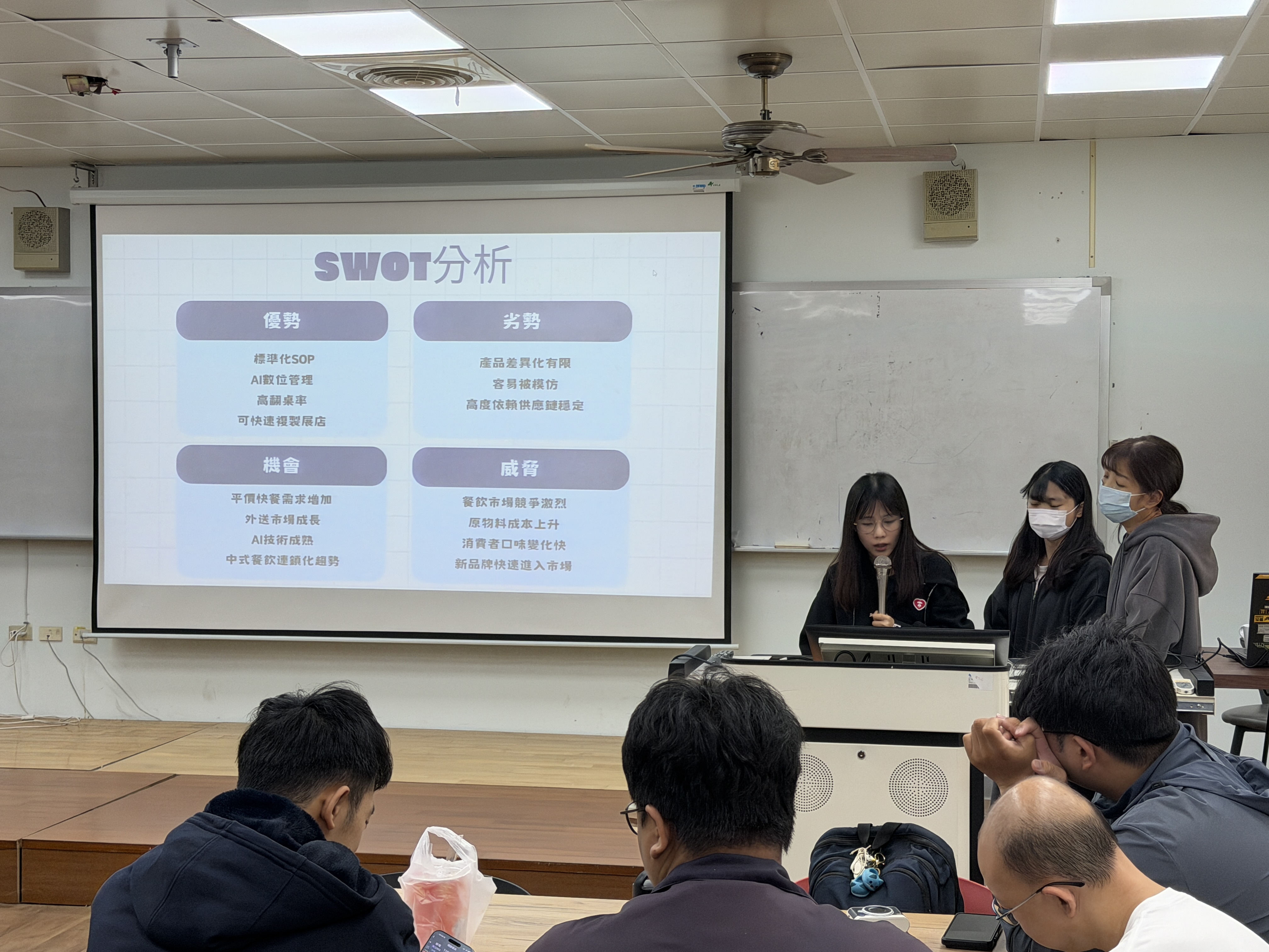 同學進行SWOT分析