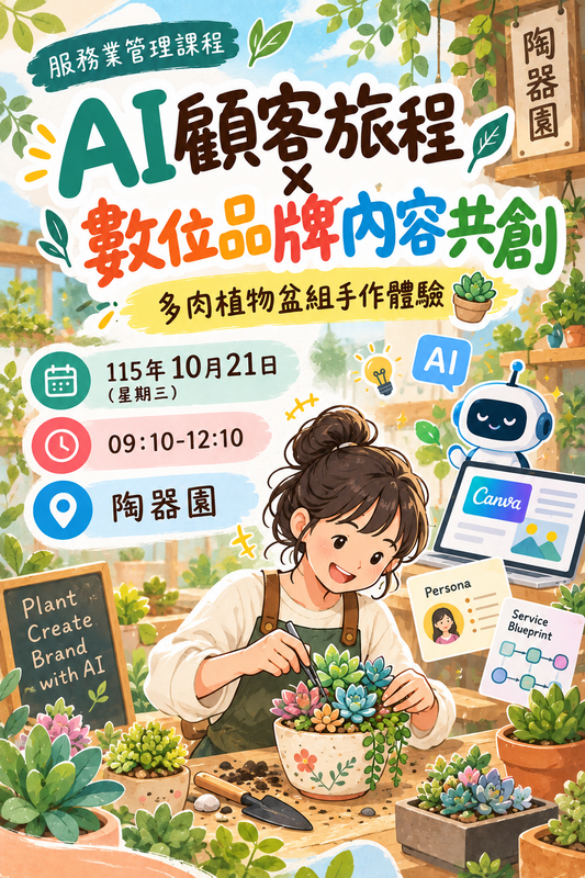 【本系校外教學公告】陶器園體驗服務設計：AI顧客旅程 × 數位品牌內容共創